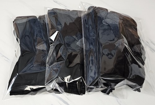 30 Pair Black Socks - One Size, Grey Toe, Dress Business - Picture 5 of 6