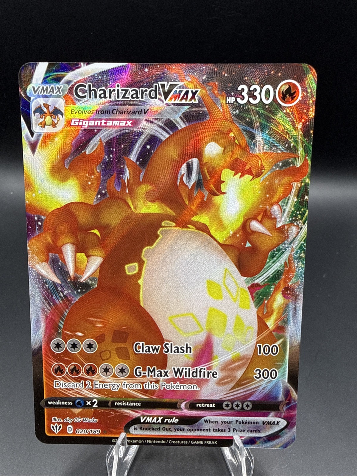 Charizard VMAX 020/189 Swsh03: Darkness Ablaze Holo