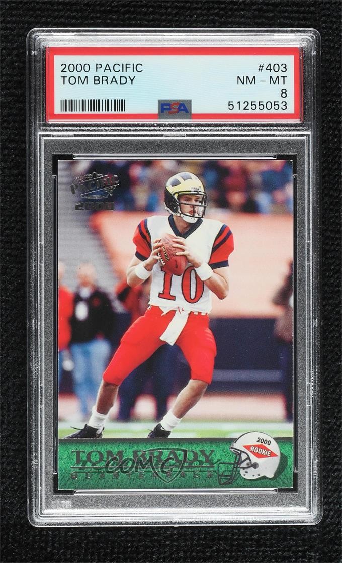 2000 Pacific Rookie Tom Brady #403 PSA 8 5f2