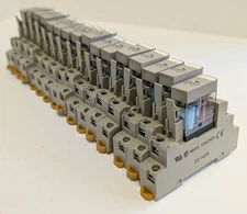 16x Omron P2RF-05-E Socket and G2R-1-S(S) General Purpose Relay - Used Untested