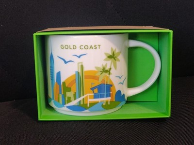 Gold Coast Australia Starbucks Coffee Mug 14 oz You Are Here Collection NIB SKU