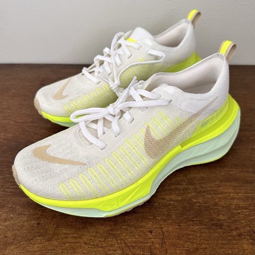 Nike Zoomx Invincible Run FK 3 Shoes DR2615-104 White Gold/Volt Men’s Size 8