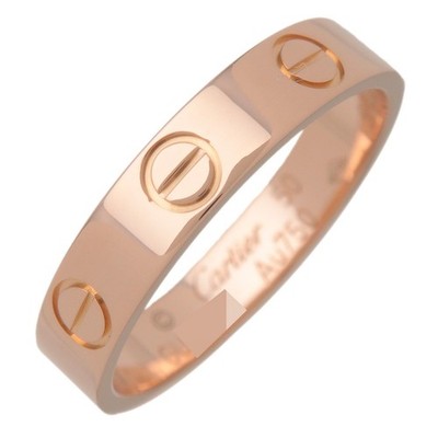 Cartier Mini Love Ring K18 750PG Roségold #50 US5,25 EU50 HK11,5 authentisch gebraucht kostenloser Versand