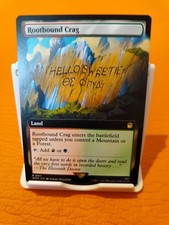 MTG Doctor Who Rootbound Crag Extended Art NM