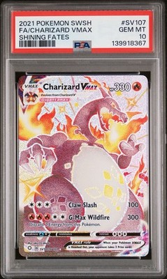 PSA 10 Charizard VMAX SV107/SV122 Shining Fates Full Art Shiny