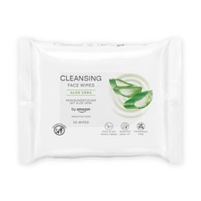 by Amazon Face Cleansing Wipes with Aloe Vera, Make-up remover, Fragrance Free,