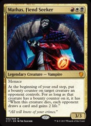 Mathas, Fiend Seeker 042/309 Commander 2017 Foil Mythic Rare