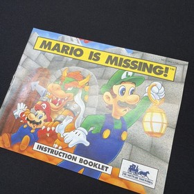 Mario is missing nes Manual only Super Clean ! 🔥