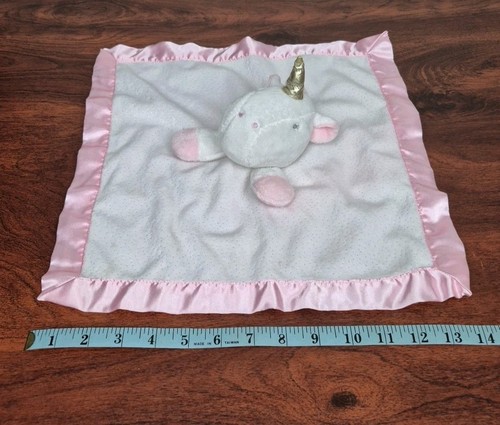 Cloud Island White Pink Glitter Unicorn Baby Security Blanket Lovey - Picture 5 of 11