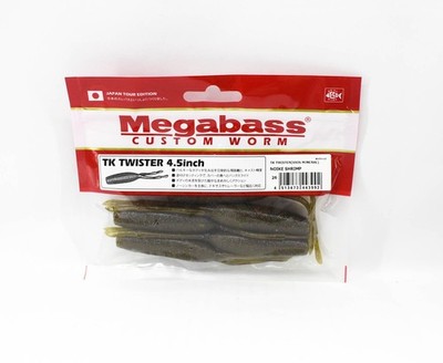 Megabass Soft K�der TK Twister 4.5 Zoll Noike Shrimp (3992)