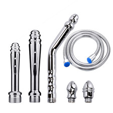 Shower Enema System Vaginal Anal Cleaner Wash Colon Douche Nozzle Cleaning