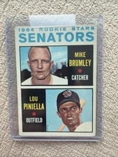 1964 Rookie Stars # 167  Lou Piniella RC, Brumley , Senators EX+ SHARP Fast Ship