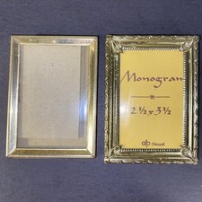 Vintage Mini Picture Frame Lot Brass, Metal, Decor