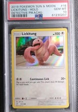 LICKITUNG 16/18 - PSA 10 POKEMON  CARD 2019 DETECTIVE PIKACHU HOLO PROMO MINT