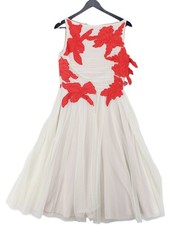 Tory Burch A-Line Midi Dress in Cream