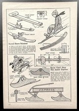 Barrel Stave Skip Jack  Wagon style Sled 1942 HowTo PLANS