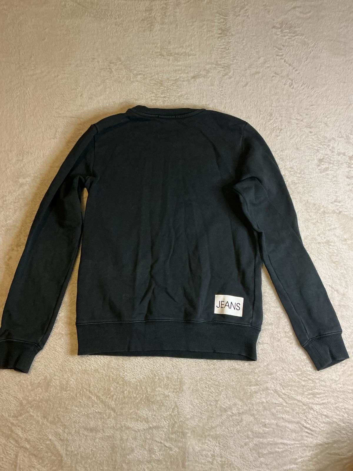 Calvin Klein Jumper Sweatshirt Top Black Size 14 image 3