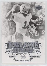 2011 Upper Deck College Football Legends Bowl Game Heroes Warren Moon HOF 00jz