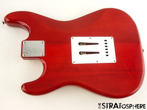 NOS Fender Squier Standard Stratocaster Strat LOADED BODY, Cherry Sunburst - Picture 2 of 2