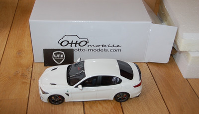 1:18 ALFA ROMEO GIULIA QV WHITE Otto mobile OT839 in box SUPERB RESIN