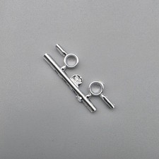 Revell 124 1956 Ford Thunderbird Parts Kit Bash Chrome Rear Quarter Window Trim