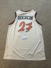 DETROIT PISTONS- BUDDY BOEHEIM SIGNED AUTOGRAPH JERSEY ACOA SYRACUSE BASKETBALL 
