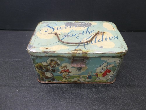Vintage “Sweets for the Kiddies” Tindeco Graphics Collectible Tin