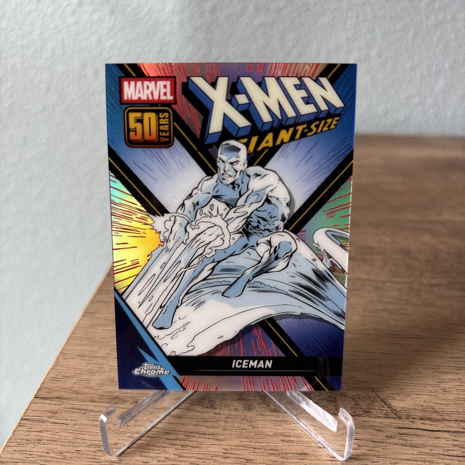 2025 Marvel Topps Chrome Iceman #XM-5 X-Men Giant-Size 50 Years