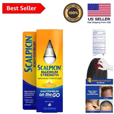 1.5 oz Max Strength Unscented Scalp Treatment for Psoriasis & Eczema Relief