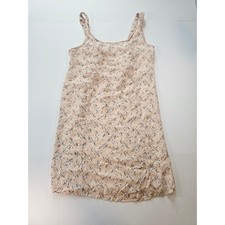American Eagle Boho Mini Dress Womens Medium Peach Floral Cutout Summer