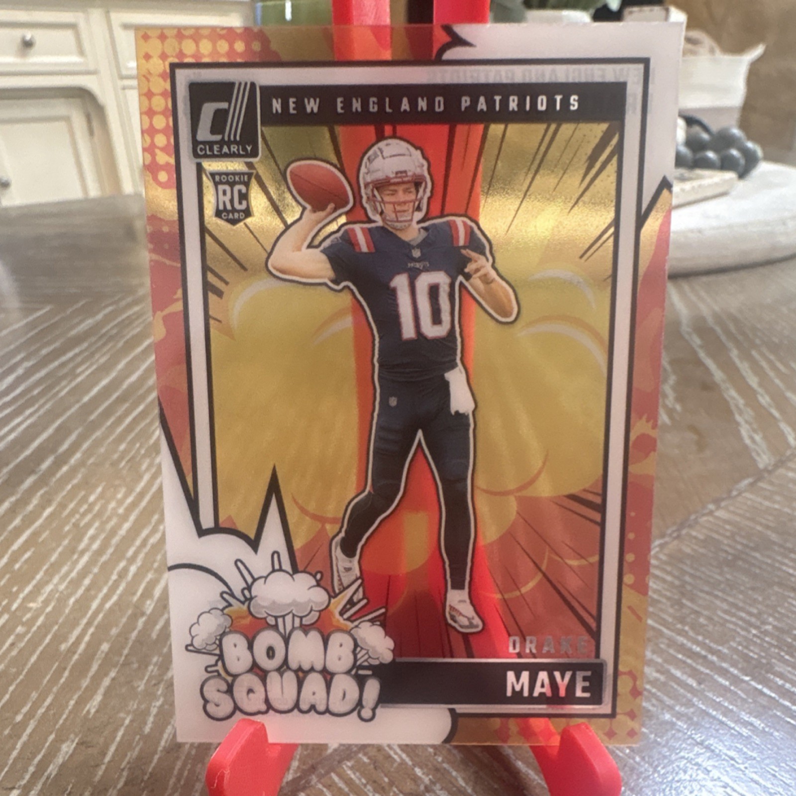 2024 Panini Clearly Donruss Bomb Squad Drake Maye #3 Patriots (Rookie)