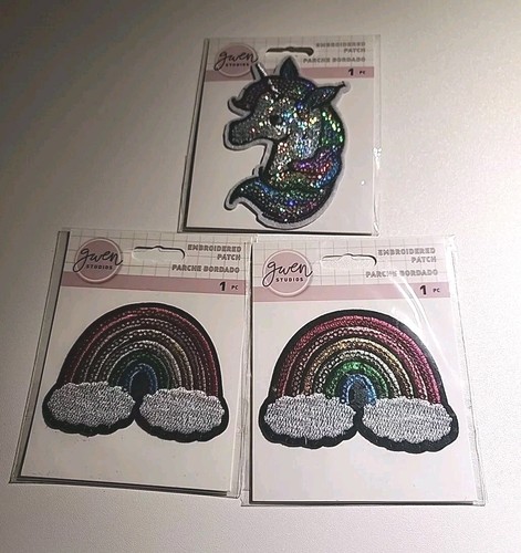 Lot of 7 embroidered Iron-On patches - Picture 4 of 4