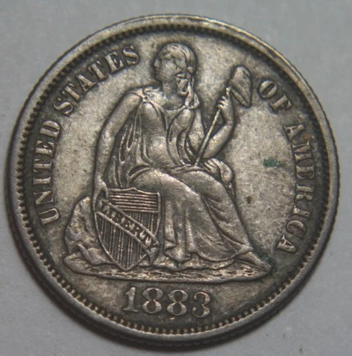 1883 Liberty Seated Silver Dime - 10C - See Pics - No Reserve!