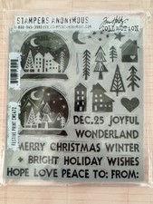 Tim Holtz Stampers Anonymous Festive Print Stamp Set 2023
