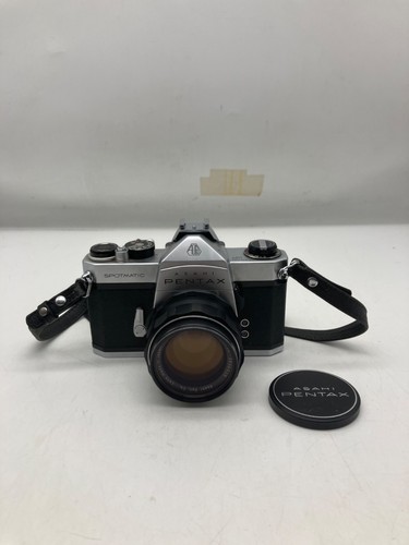 Asahi Pentax Spotmatic SP 35mm Film Camera Super Takumar 1:1.4/50 Lens & Case - Picture 2 of 7