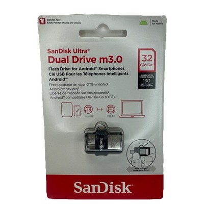 SanDisk Ultra Dual Drive m3.0 32GB Flash Drive For Android Smartphone 