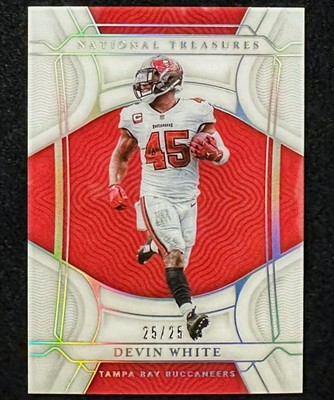 2021 Panini National Treasures #79 Devin White TB Buccaneers holo silver /25