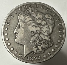 1892-CC Carson City Morgan Silver Dollar! F/VF