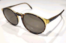 Ralph Lauren Polo 70 Flex Large Tortoise Round Unisex Sunglasses 54-20 145 Italy