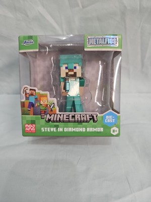 Jada Minecraft Metalfigs Steve In Diamond Armor - NEW