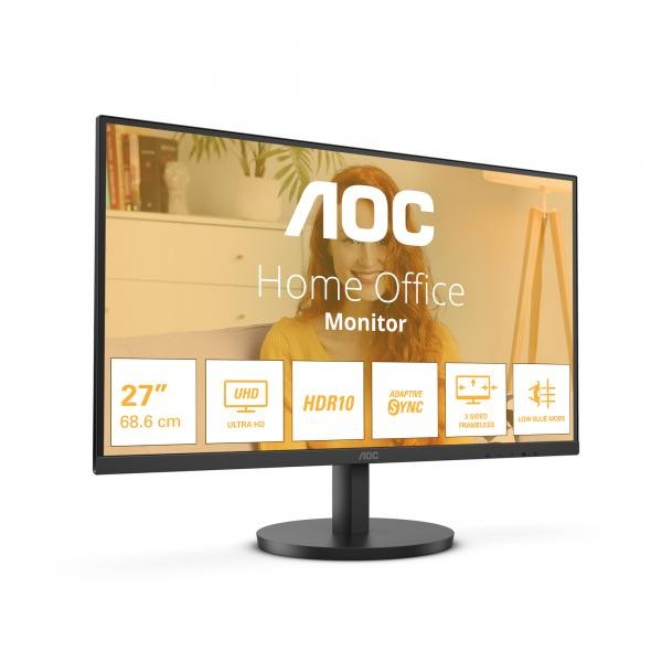 AOC B3 U27B3M Monitor PC 68,6 cm [27] 3840 x 2160 Pixel 4K Ultra HD LCD Nero (AO - Immagine 2