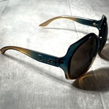 Occhiali da sole Christian Dior LUCIDI 1 logo sfumato oceano usati