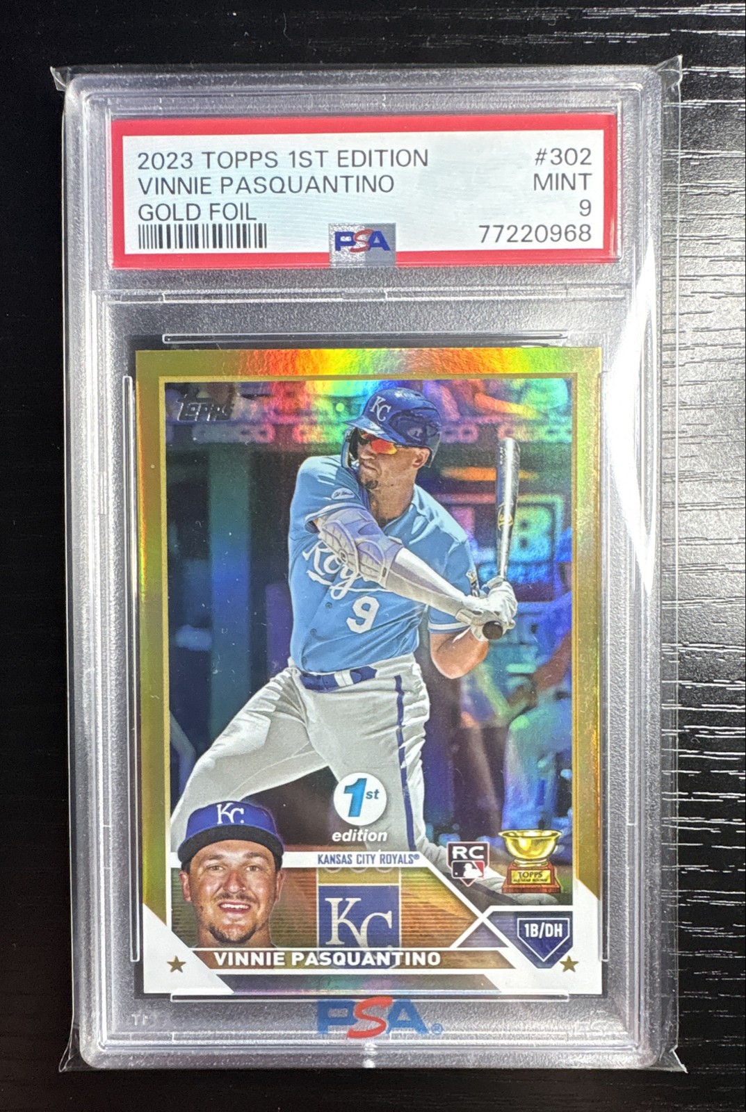 2023 Topps Series 1 1st Edition - Vinnie Pasquantino #302 Gold Foil Rookie