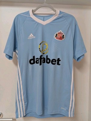 Adidas Sunderland AFC 2017/18 Away Trikot Jersey Hellblau Größe M