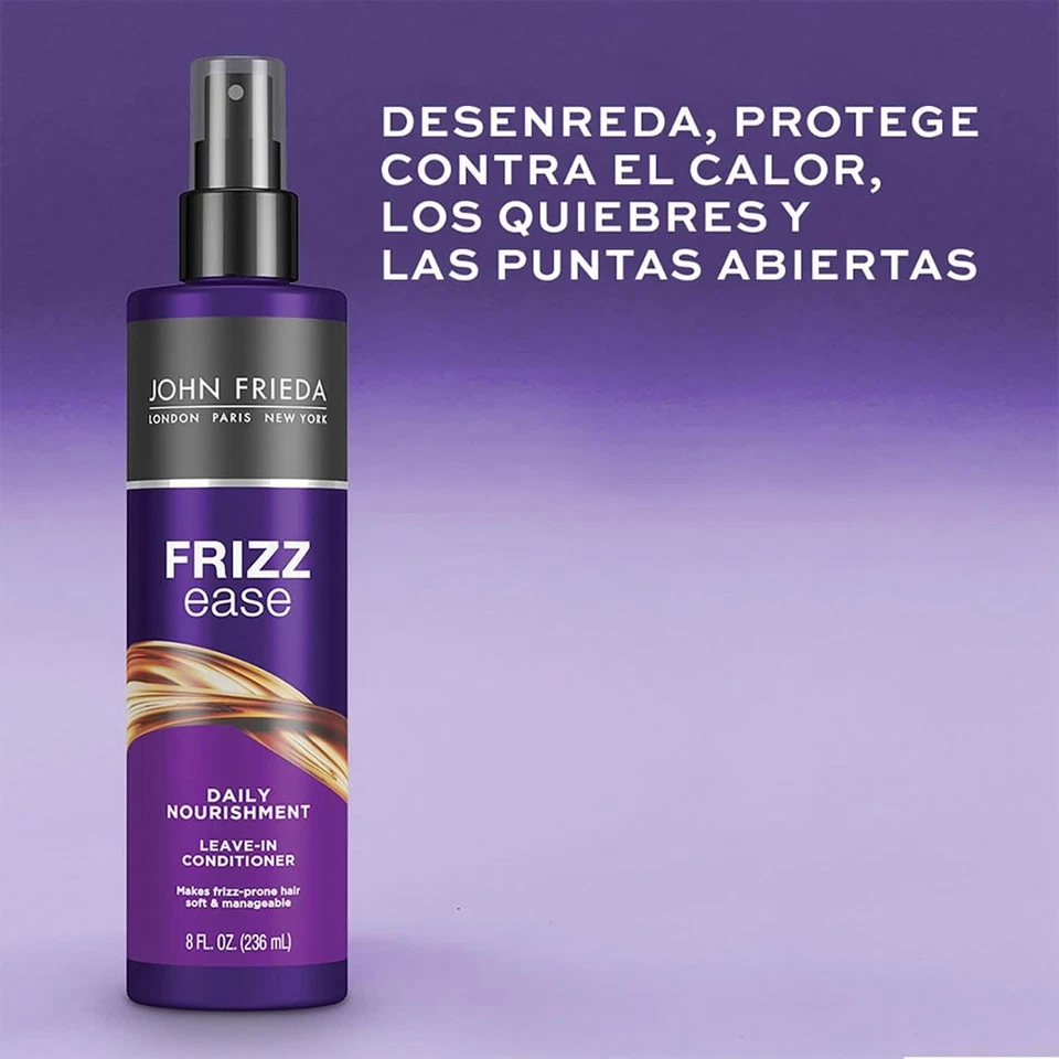 Acondicionador nutritivo diario John Frieda Frizz Ease, acondicionador sin enjuague para Foto 4 de 4