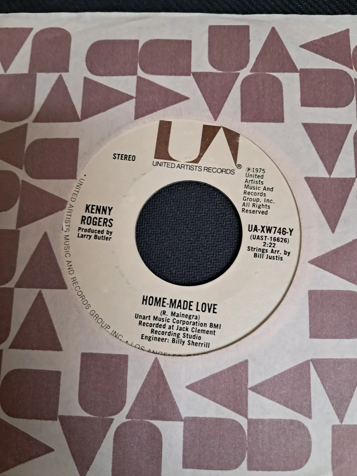 KENNY ROGERS. LOVE LIFTED ME/HOME MADE LOVE. 7" BRAND NEW U.S.A. COPY, SEE PICS - Image 4 of 4