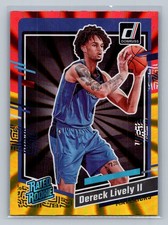 2023-24 Donruss #233 Dereck Lively II Red and Gold Laser Holo