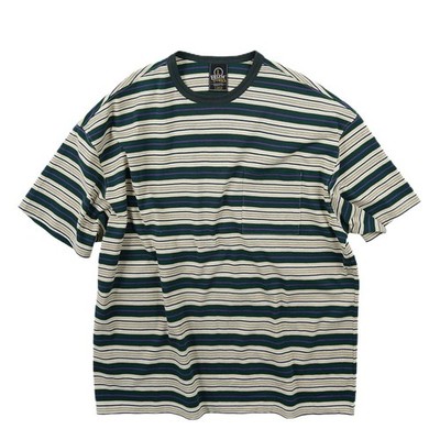 Frizmworks Horizon Stripe Half S/S Tee Dark Green