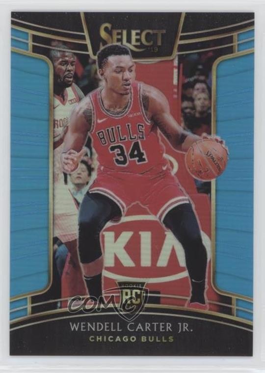 2018 Panini Select Concourse Light Blue Prizm 40/299 Wendell Carter Jr #65 05v0