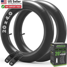 Fat Bike Tube 20x4.0 26x4.0 Schrader Valve Butyl Rubber 2Pack Tire Levers